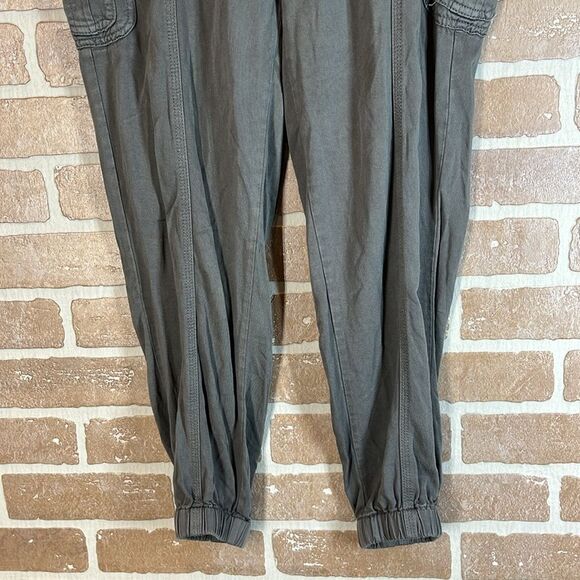 Knox Rose Pants Pull-On Grey Jogger Pockets XS Boho Cargo pockets - Picture 3 of 9